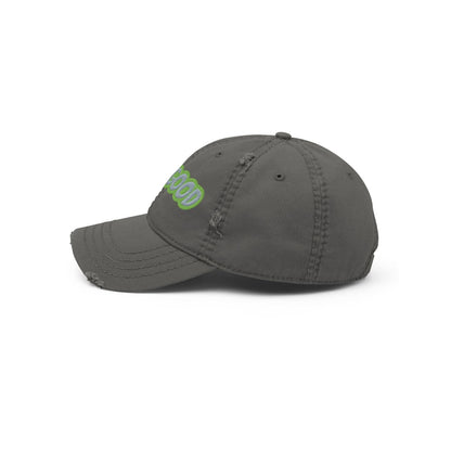 Otto Cap Destressed Dad-Hat HB1067 Life charcoal grey