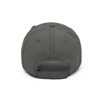 Otto Cap Destressed Dad-Hat HB1071 Rock'n Roll charcoal grey