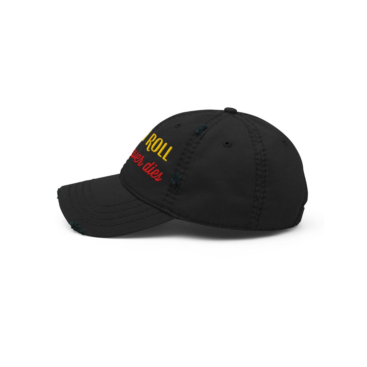 Otto Cap Destressed Dad-Hat PF1058 Rock'n Roll schwarz