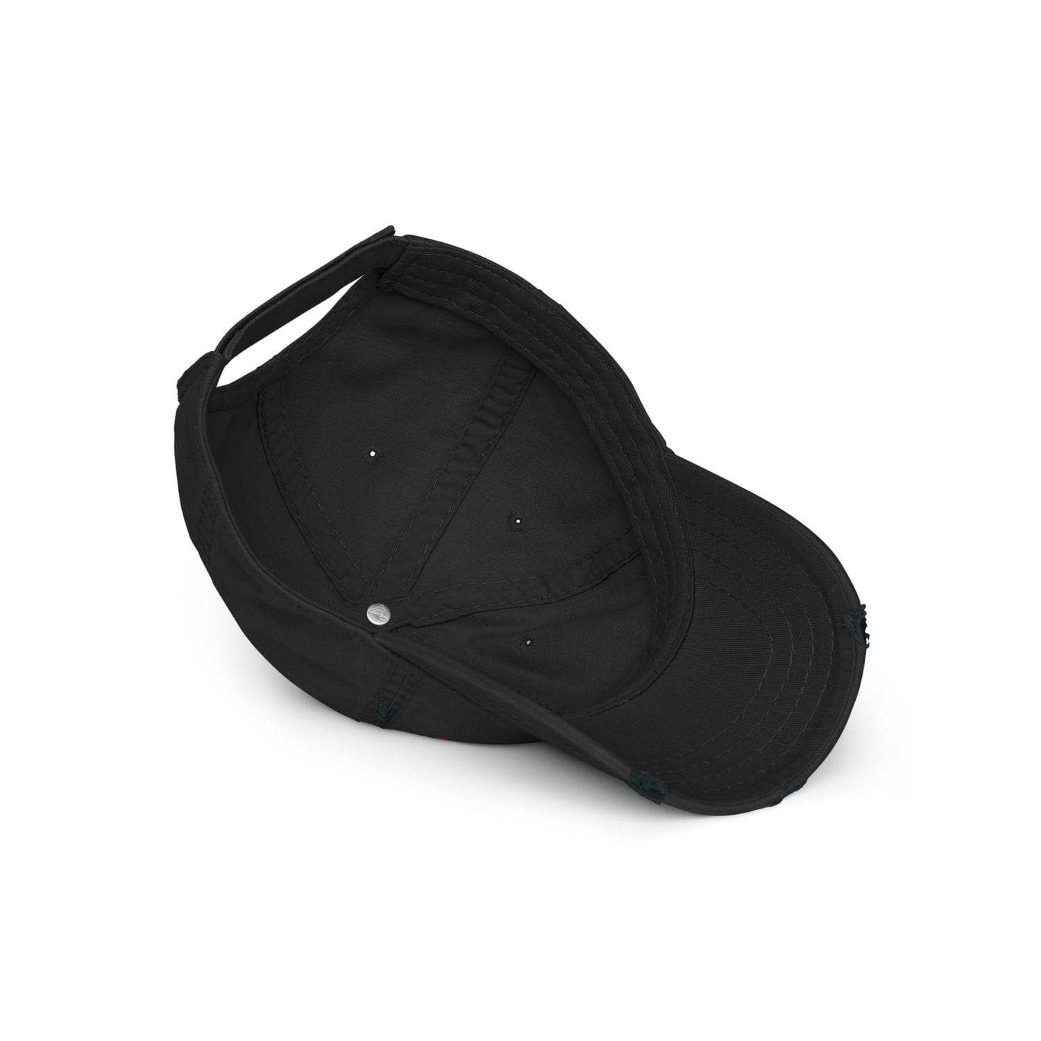 Otto Cap Destressed Dad-Hat PF1058 Rock'n Roll schwarz