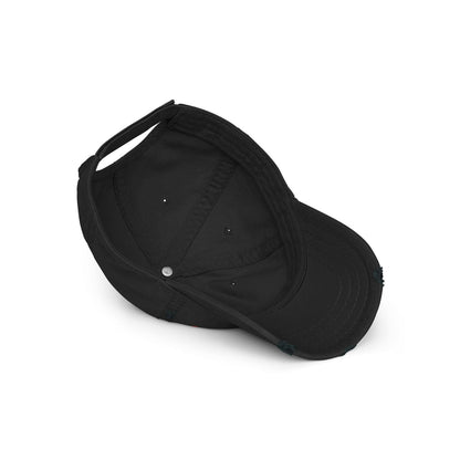 Otto Cap Destressed Dad-Hat PF1058 Rock'n Roll schwarz