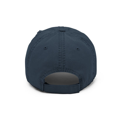 Otto Cap Destressed Dad-Hat PF1059 Rock'n Roll navy blue