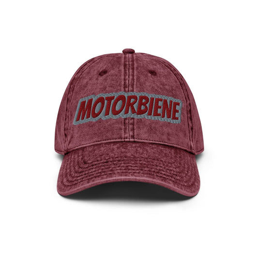 Otto Vintage Cotton Twill Cap PF1216 Motorbiene maroon