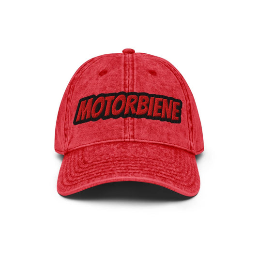 Otto Vintage Cotton Twill Cap PF1217 Motorbiene rot