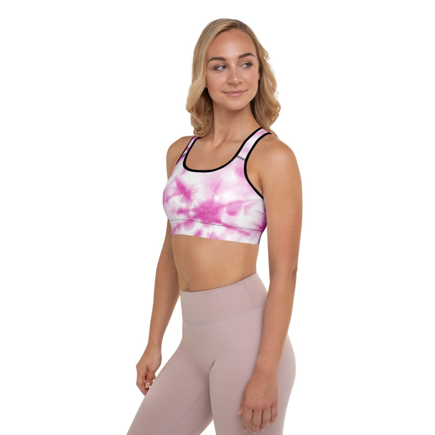 Padded Bustier Sport BH HB5038 black pink