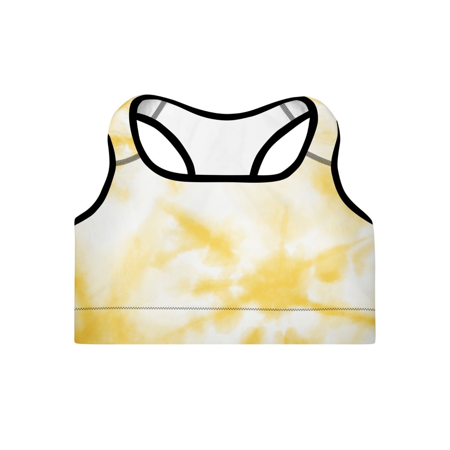 Padded Bustier Sport BH HB5040 black yellow