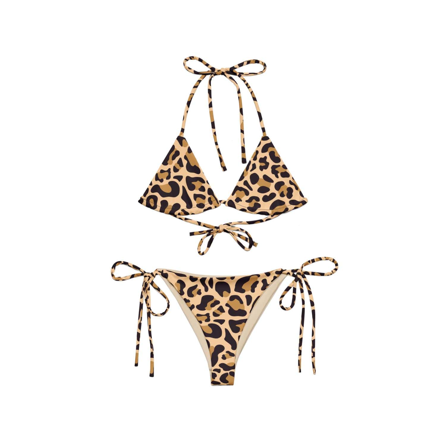 Recycled Allover String-Bikini PF2110 leopard