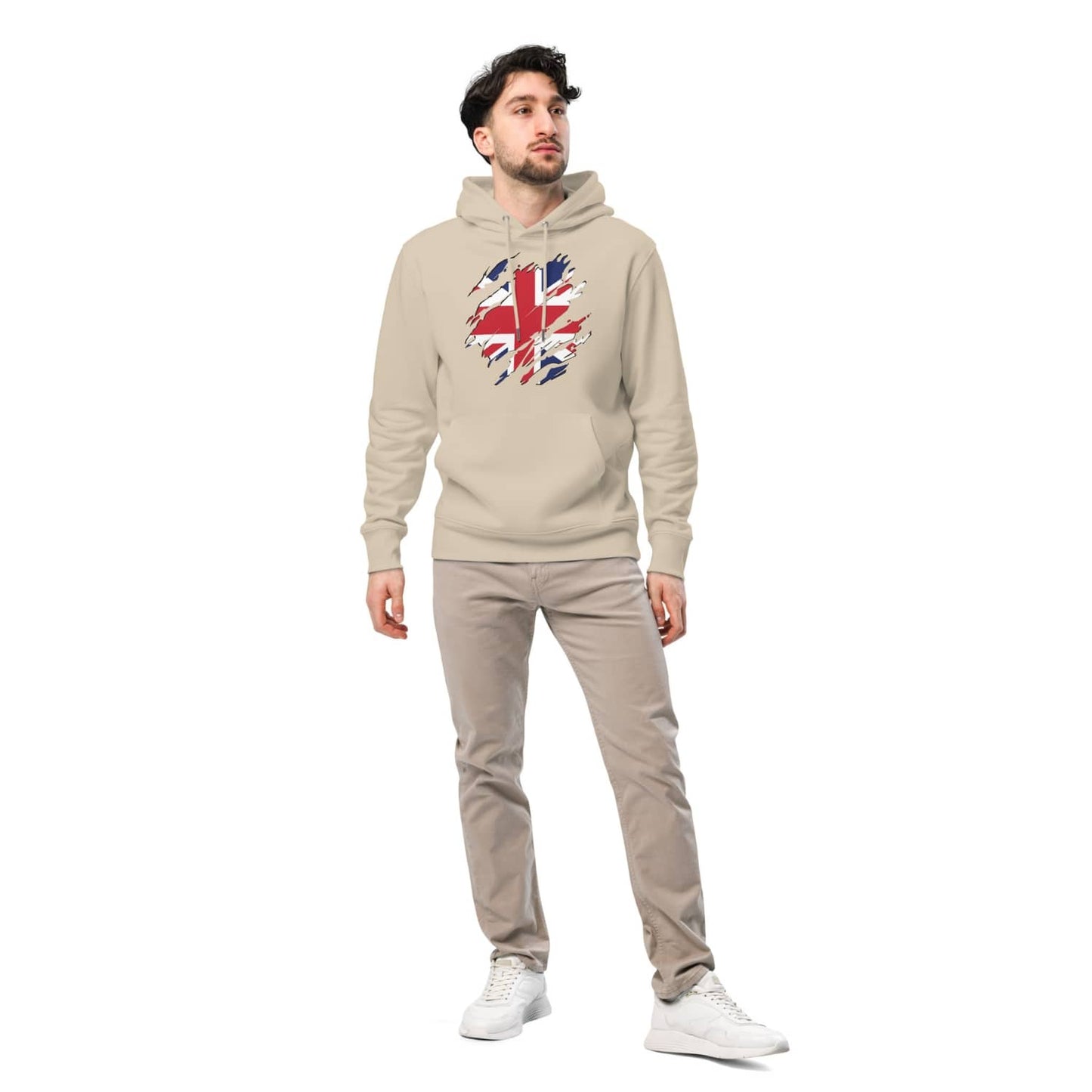 Stanley Herren Classic Hoodie PF7200 Union Jack sand brown